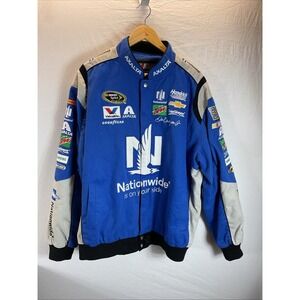 Mens Nascar JH Design Dale Earnhardt JR #88 Mountain Dew Nationwide Jacket XL‎